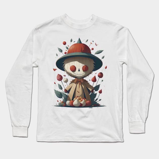 Funny little scarecrow Long Sleeve T-Shirt by Virshan
